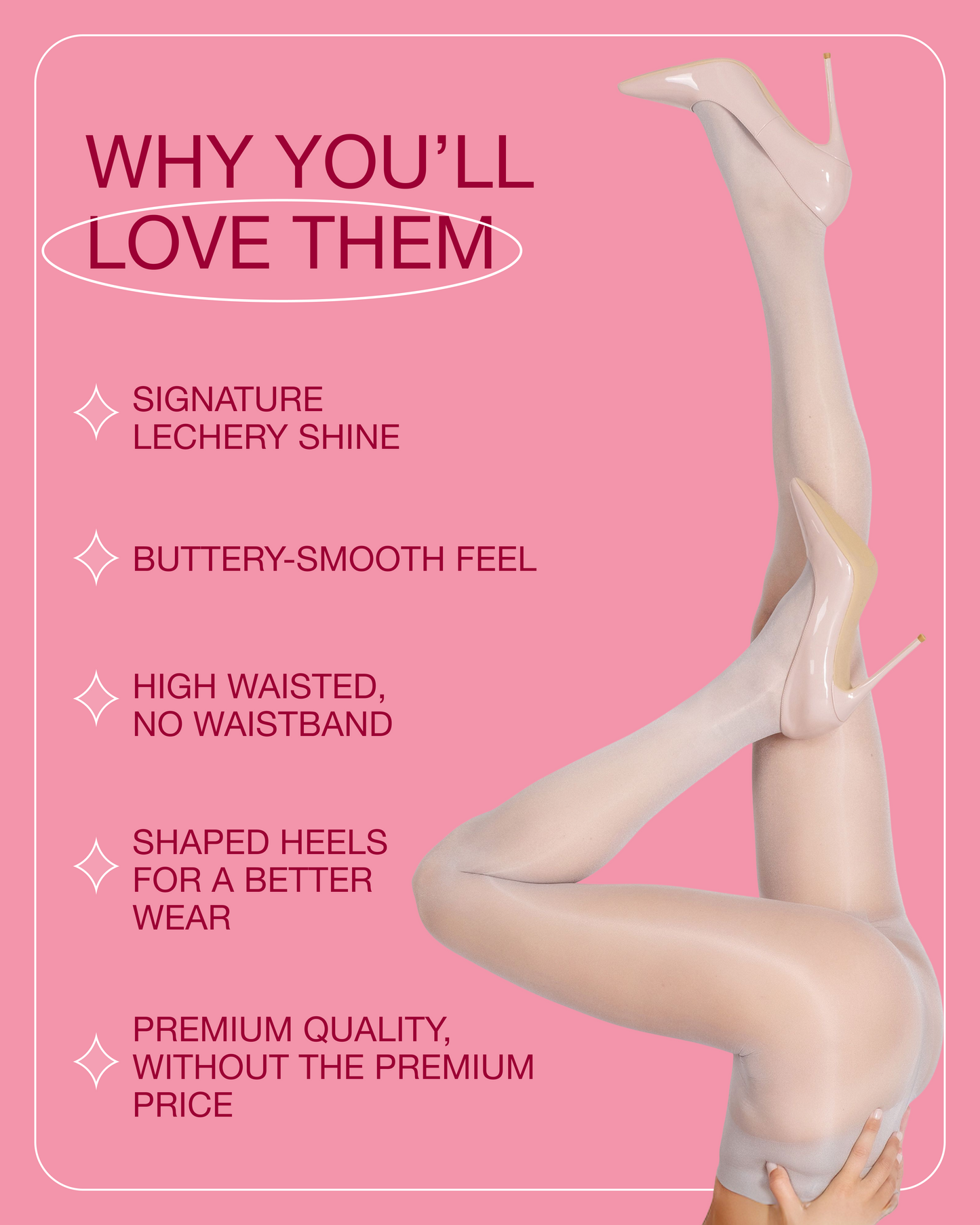 Lustrous Shiny Sheer Pantyhose