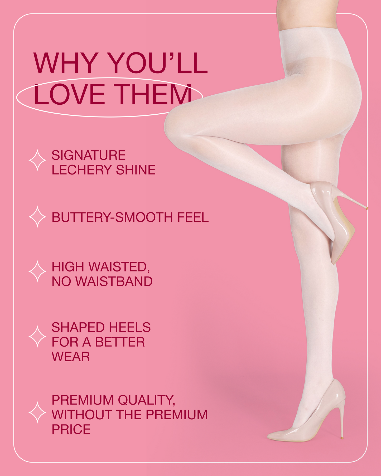 Lustrous Shiny Sheer Pantyhose