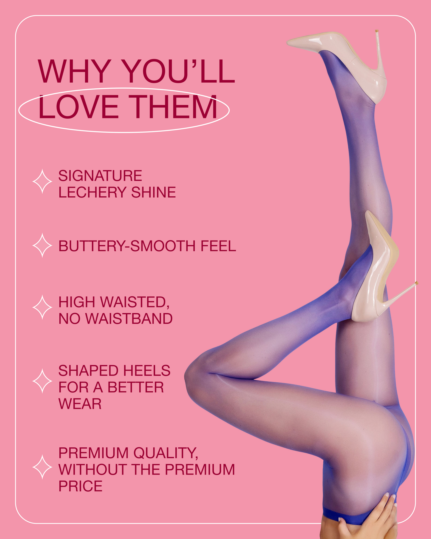 Lustrous Shiny Sheer Pantyhose