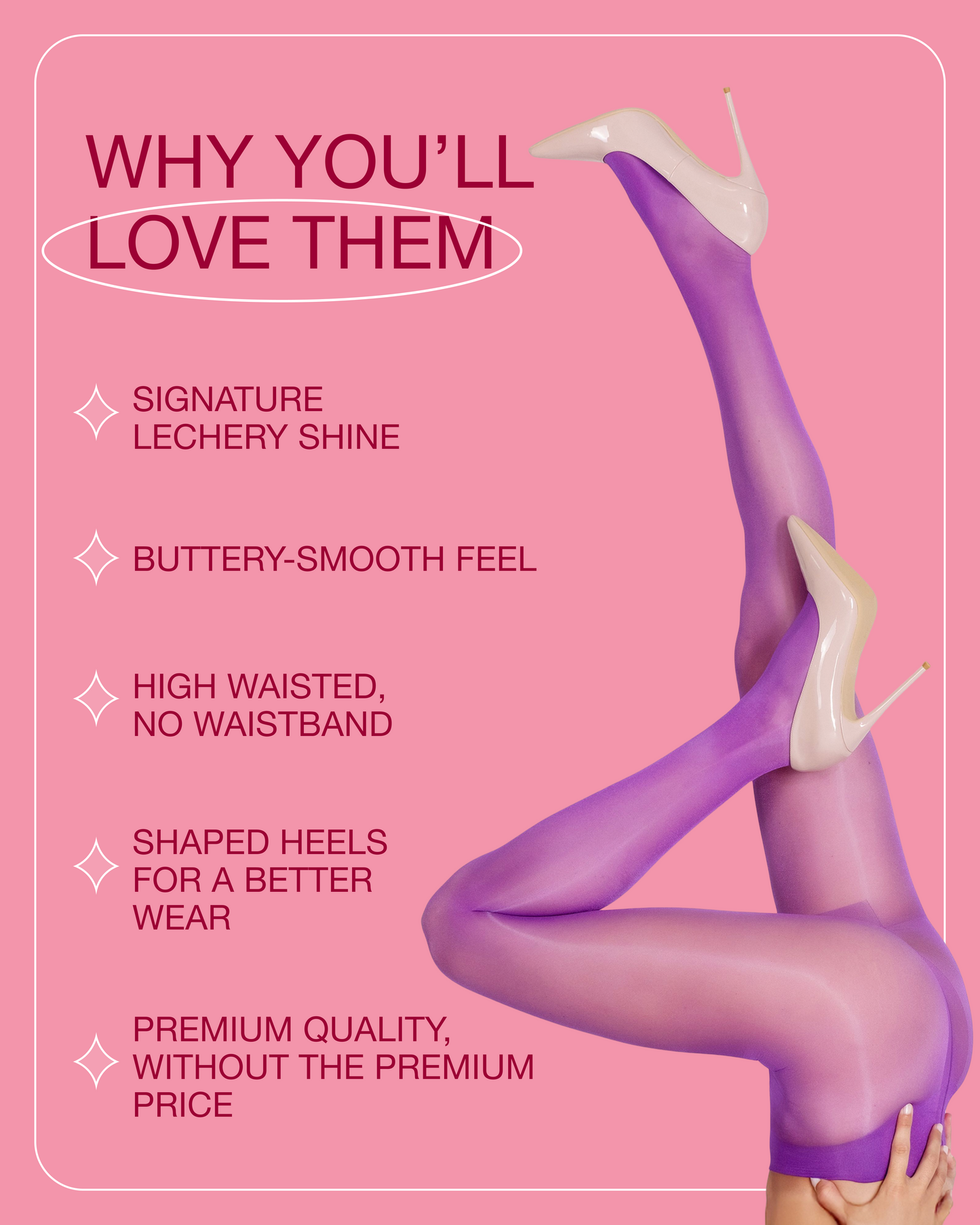 Lustrous Shiny Sheer Pantyhose