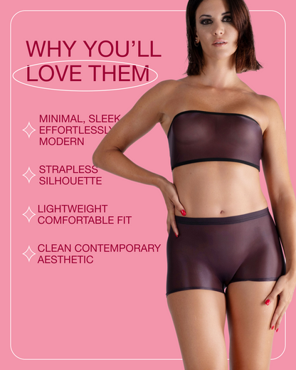 Lustrous Sheer Bandeau