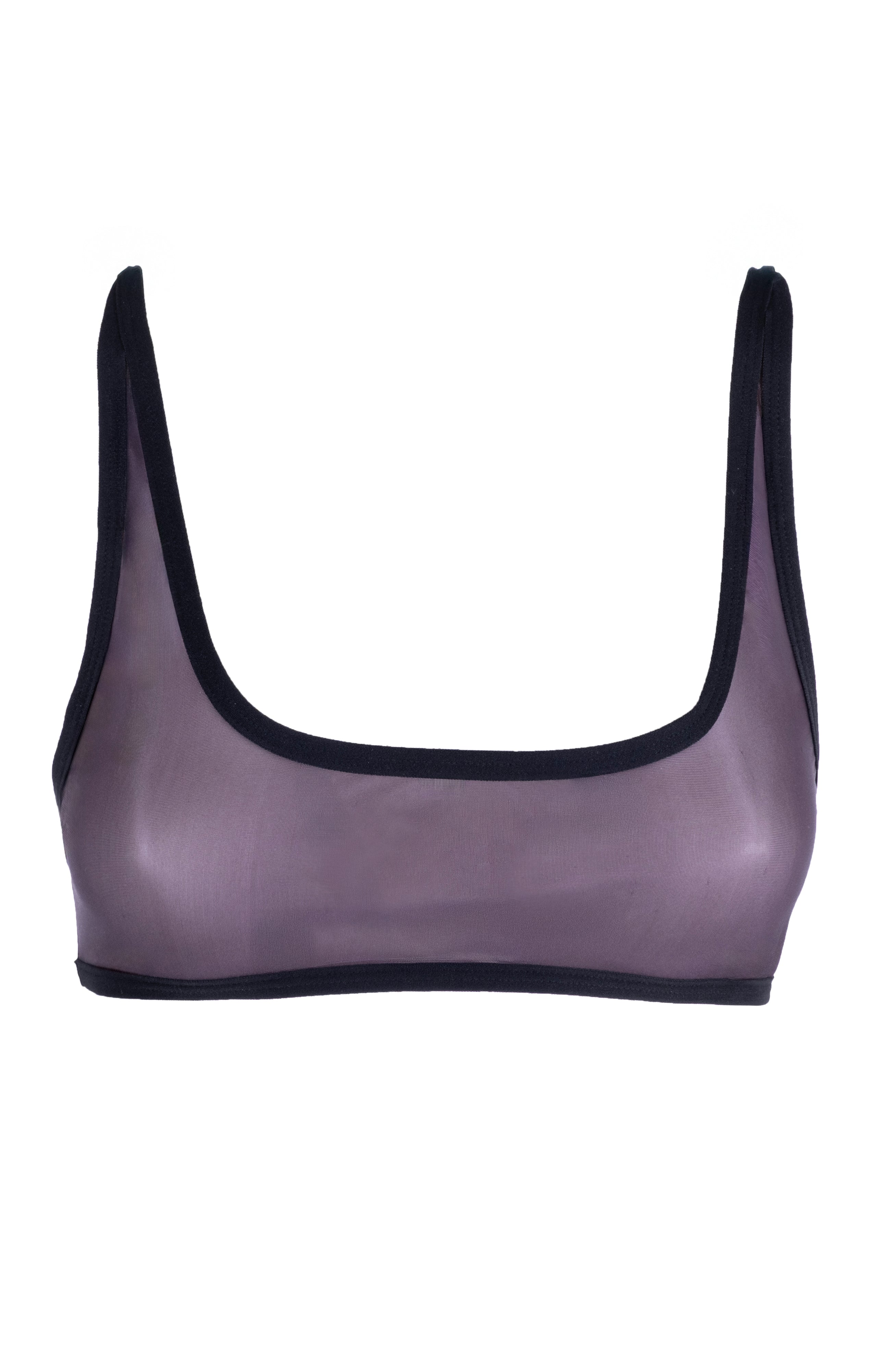 Lustrous Sheer Scoop Bralette