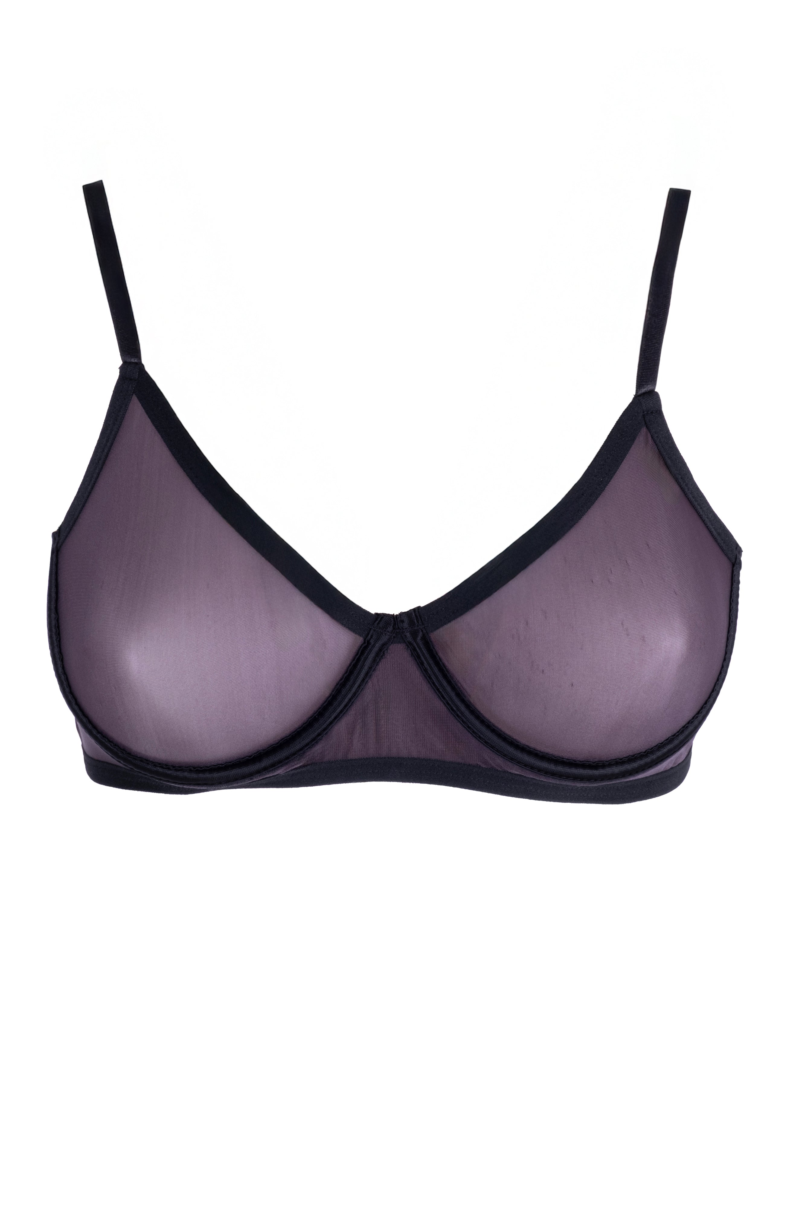Lustrous Sheer Full Coverage Underwire Bra