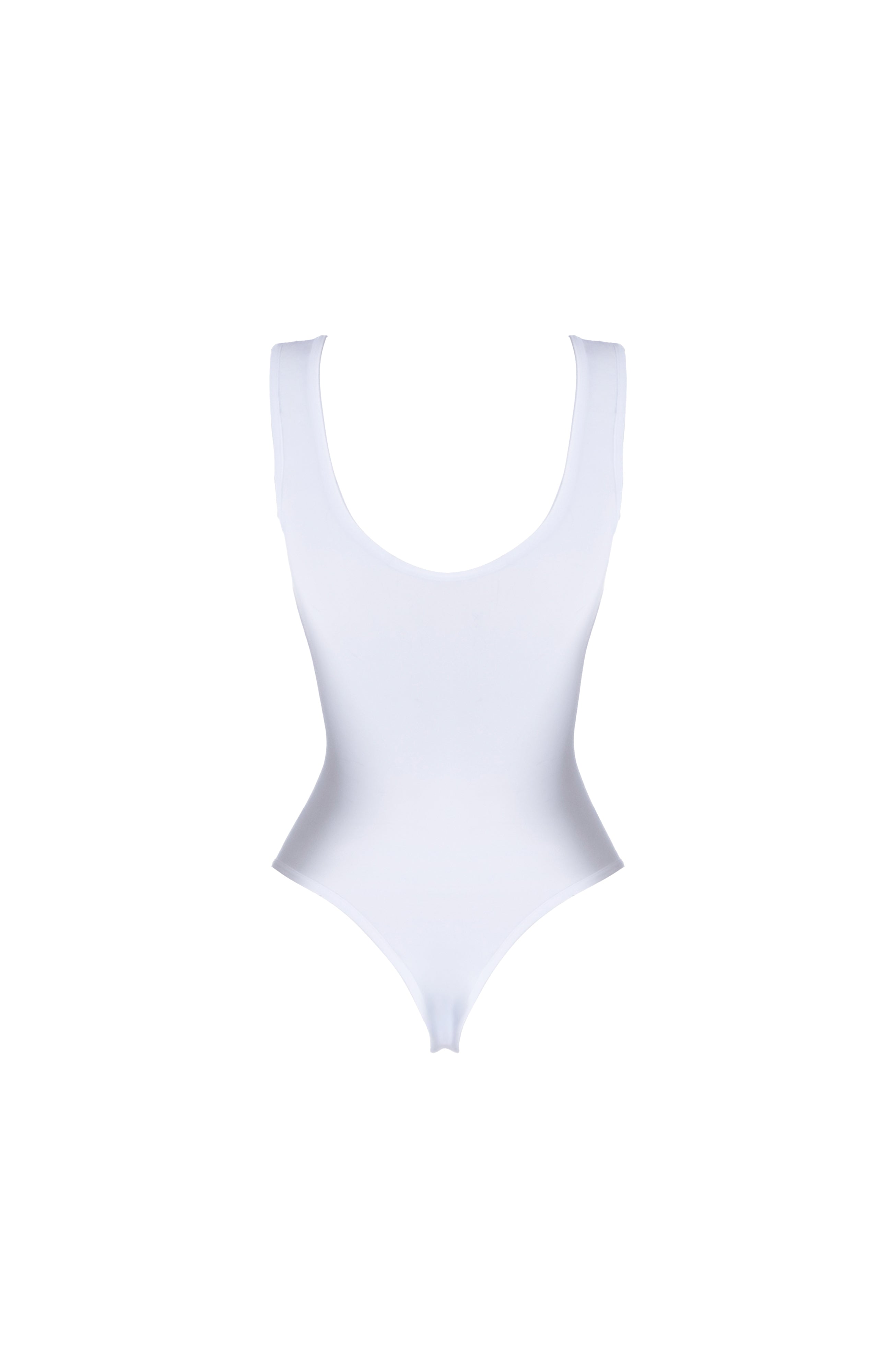 Lustrous Silky Sheer Tank Bodysuit