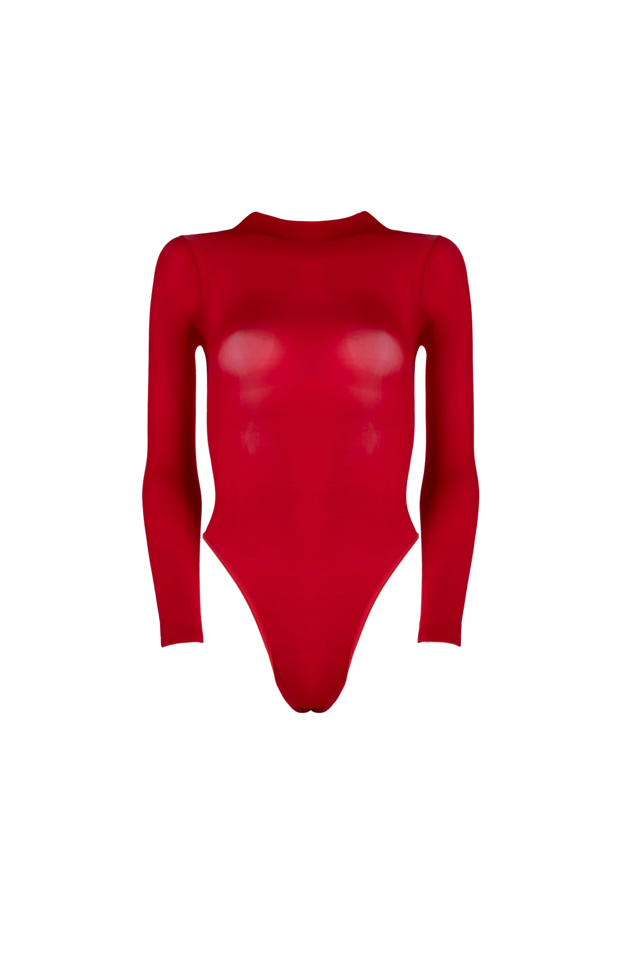 Lustrous Silky Sheer Bodysuit