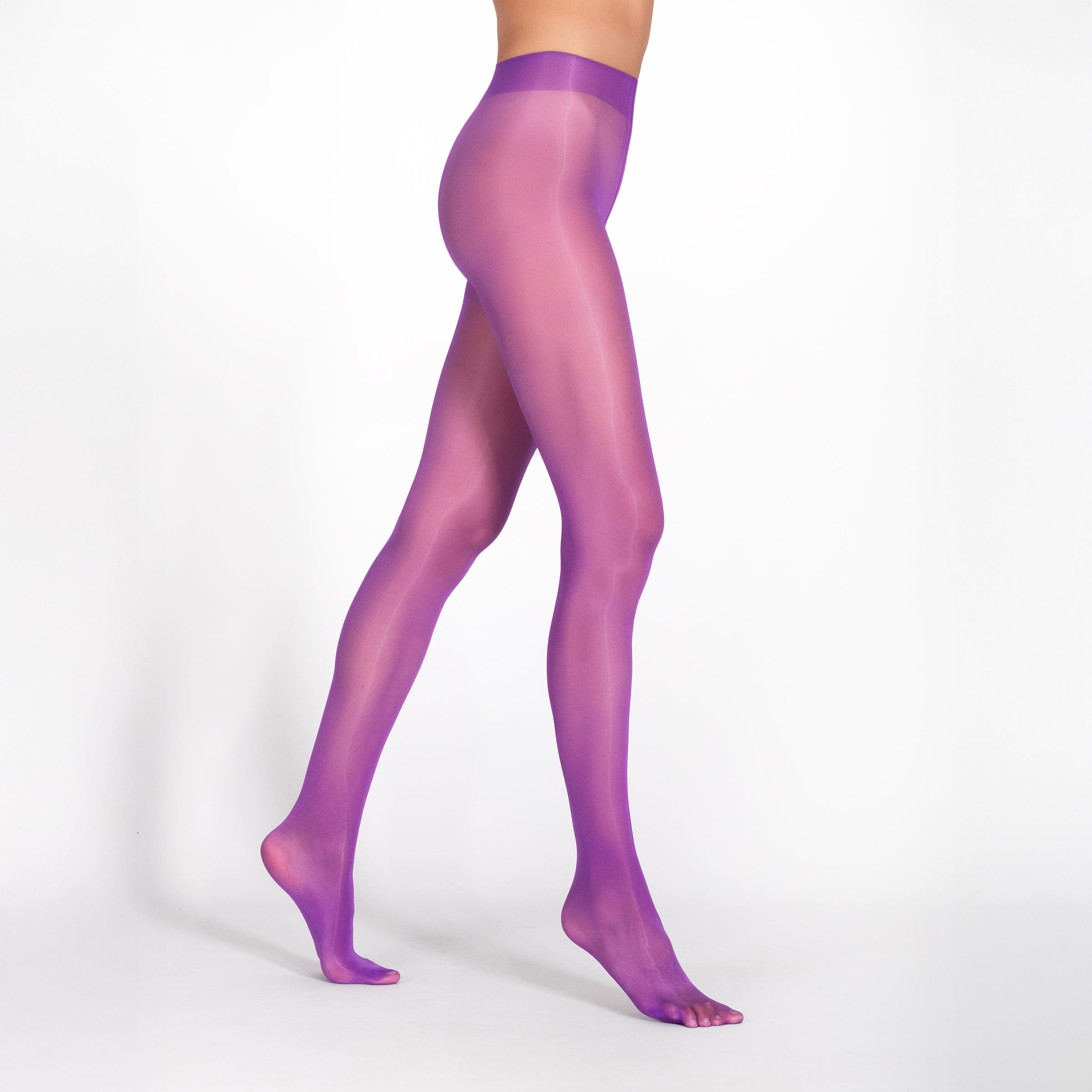 LECHERY® LUSTROUS SILKY SHINY 20 DENIER PANTYHOSE • PURPLE