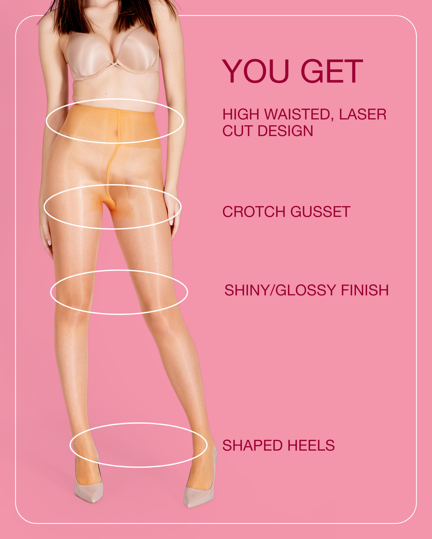 Lustrous Shiny Sheer Pantyhose