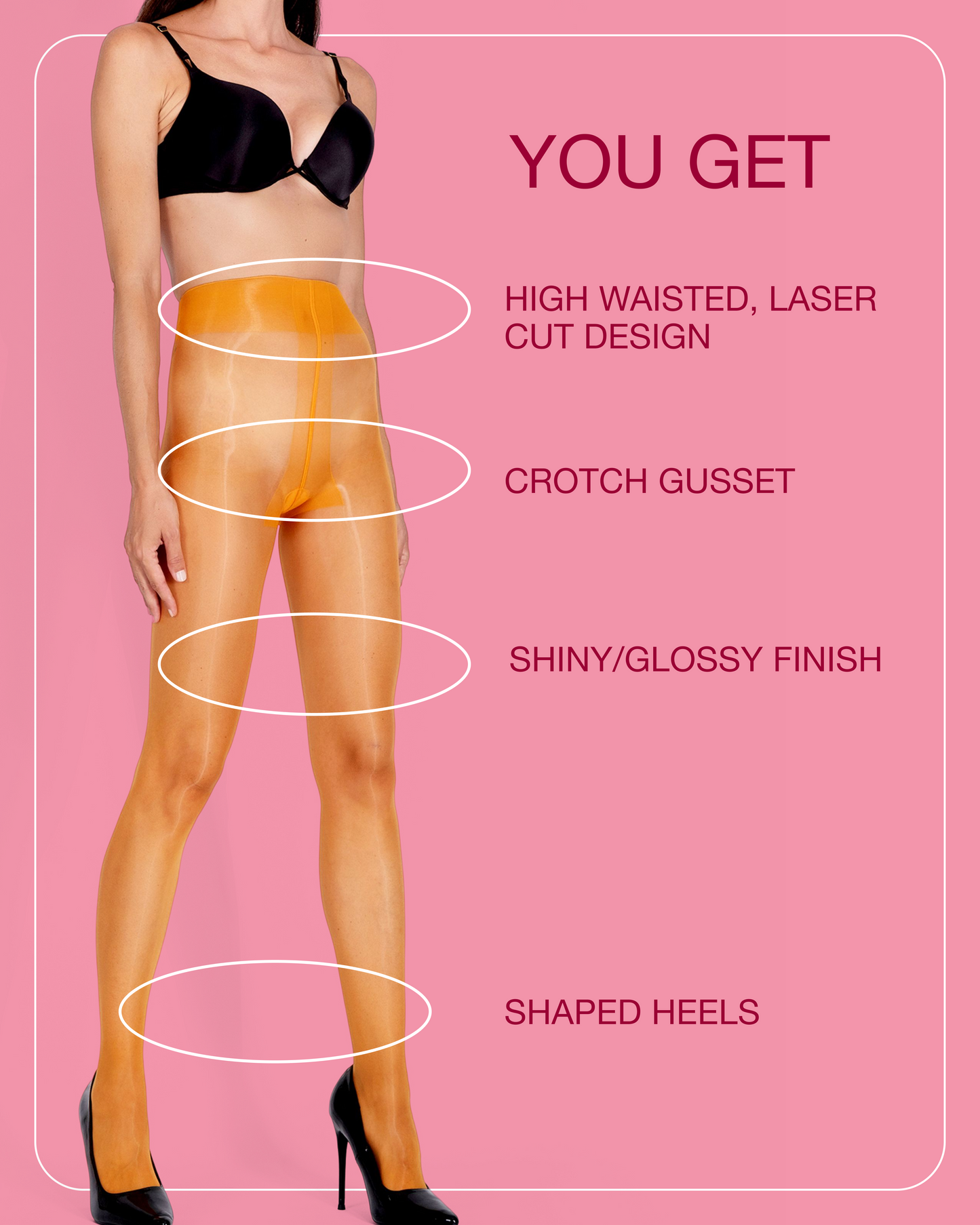 Lustrous Shiny Sheer Pantyhose