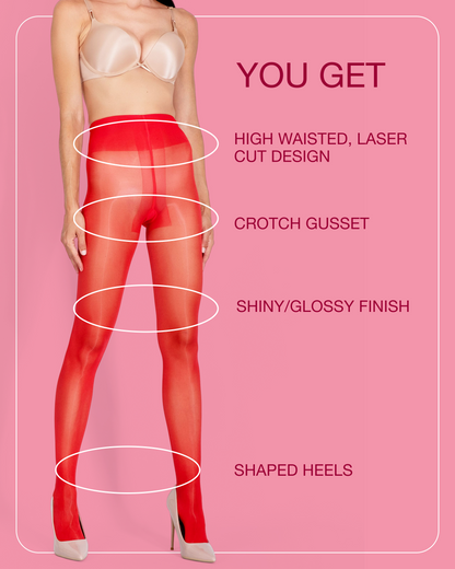 Lustrous Shiny Sheer Pantyhose