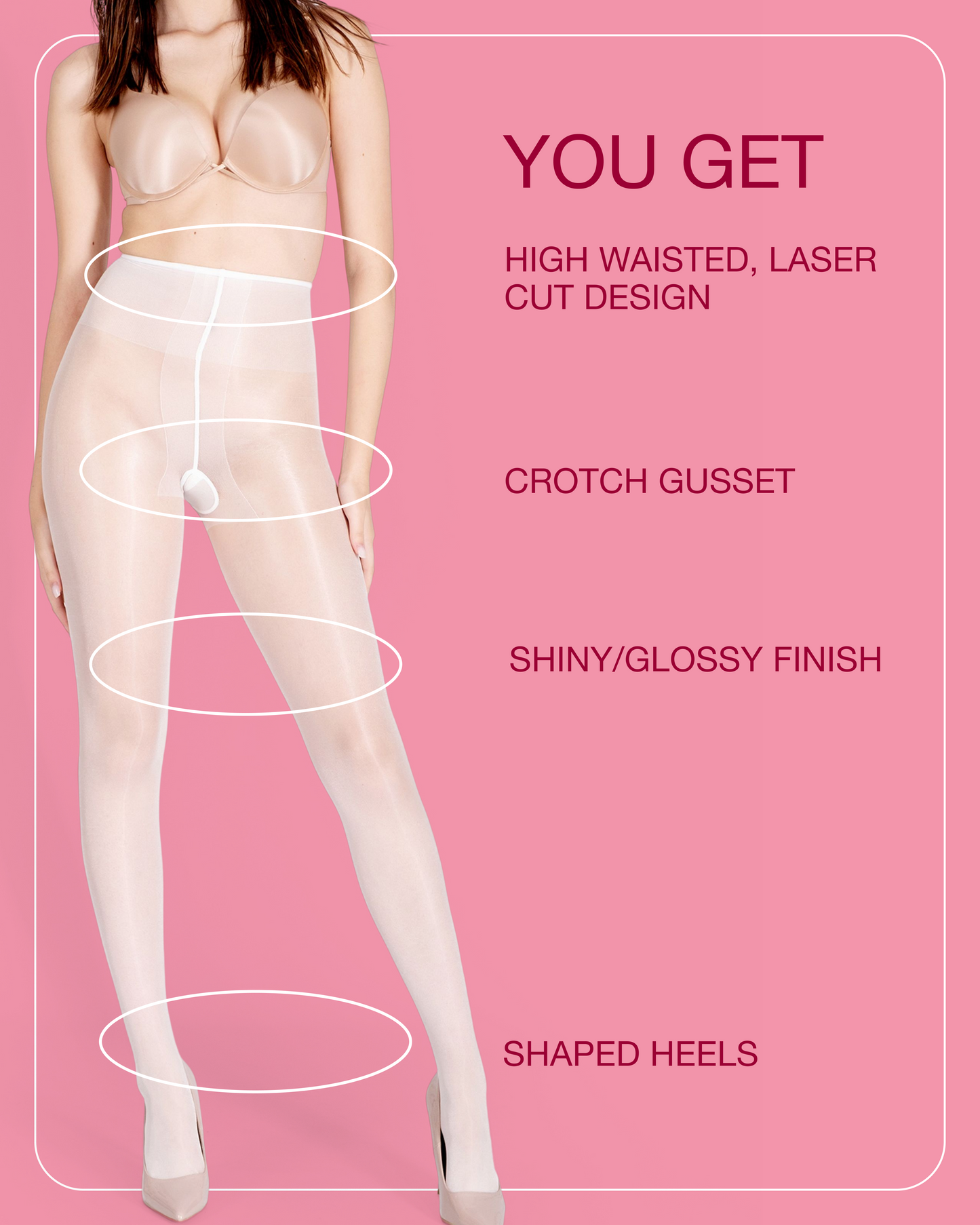 Lustrous Shiny Sheer Pantyhose