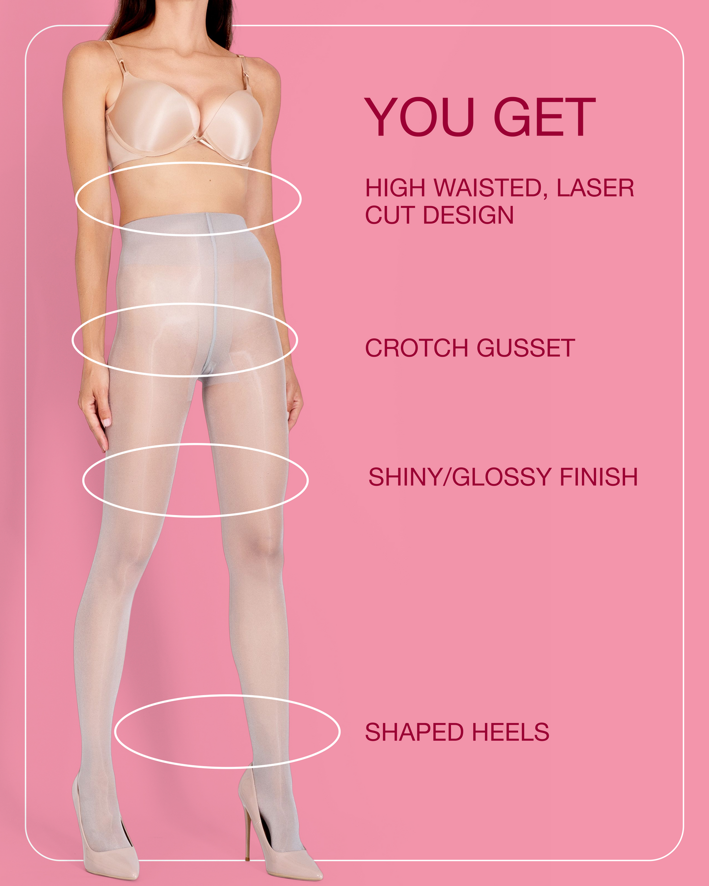 Lustrous Shiny Sheer Pantyhose