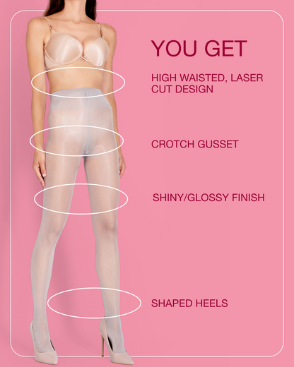 Lustrous Shiny Sheer Pantyhose